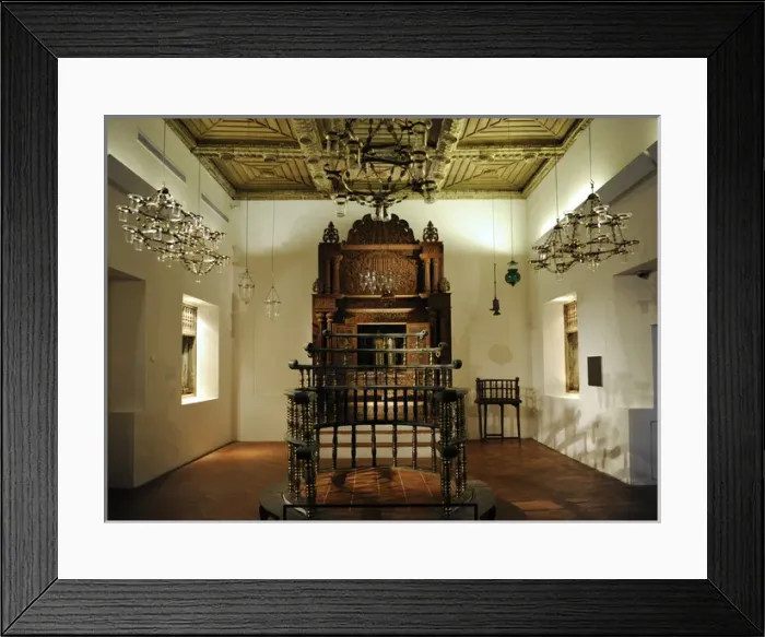 Framed Print : Judaism. Synagogue of Kadavumbagam in the town of Cochin, In Framed Print : Judaism. Synagogue of Kadavumbagam in the town of Cochin, In