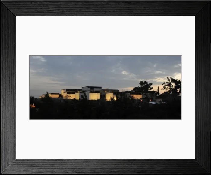 Framed Print : Israel Museum. Jerusalem. Exterior. Night view Framed Print : Israel Museum. Jerusalem. Exterior. Night view