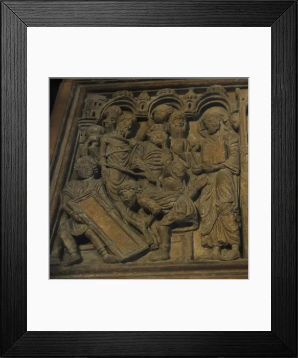 Framed Print : Church of the Holy Sepulchre. Medieval. Lintels. Reliefs. 12 Framed Print : Church of the Holy Sepulchre. Medieval. Lintels. Reliefs. 12