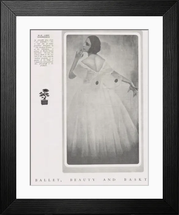 Framed Print : A portrait of the Russian dancer Mlle Lubov Tchernicheva, 19 Framed Print : A portrait of the Russian dancer Mlle Lubov Tchernicheva, 19