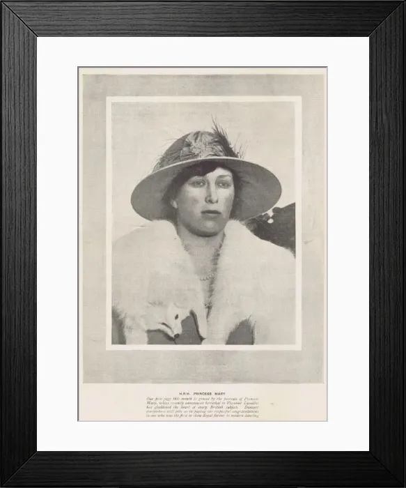 Framed Print : Portrait of H. R. H Princess Mary, London, 1921 Framed Print : Portrait of H. R. H Princess Mary, London, 1921