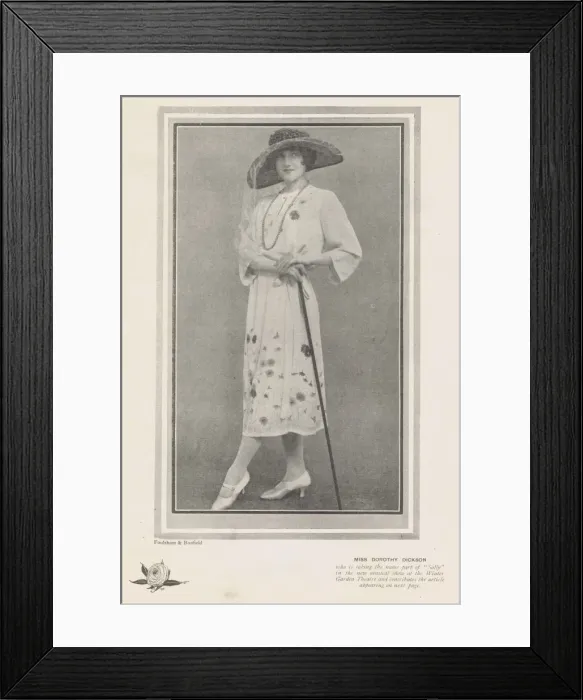 Framed Print : Portrait of the dancer and actress Dorothy Dickson, London Framed Print : Portrait of the dancer and actress Dorothy Dickson, London