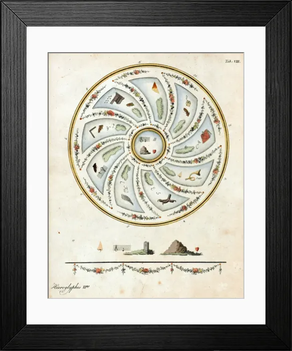 Framed Print : Napoleonic cut-out design decoration: love knot Framed Print : Napoleonic cut-out design decoration: love knot