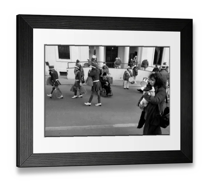 Framed Print : Woman with a dog at Italian festa Vicchio Italy Framed Print : Woman with a dog at Italian festa Vicchio Italy
