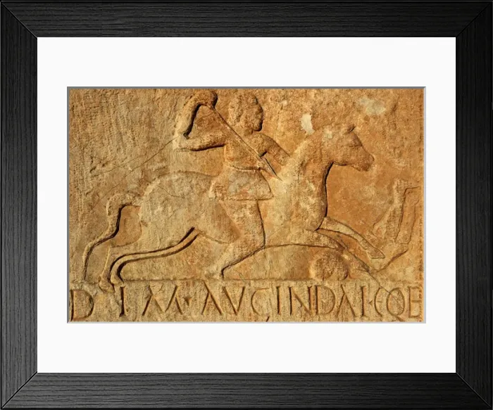 Framed Print : Tombstone. Nablus, Palestine. Roman art. 2nd-3rd century AD Framed Print : Tombstone. Nablus, Palestine. Roman art. 2nd-3rd century AD