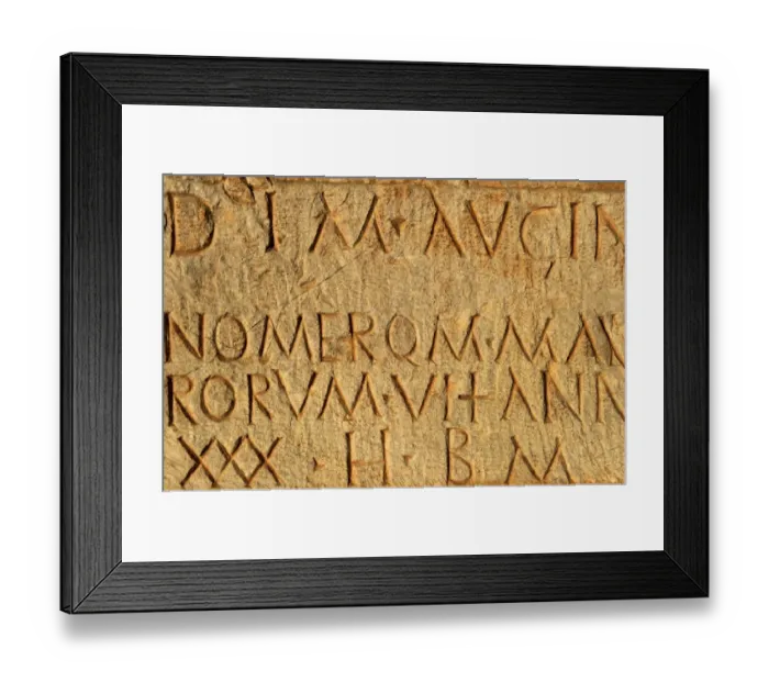 Framed Print : Tombstone. Nablus, Palestine. Roman art. 2nd-3rd century AD Framed Print : Tombstone. Nablus, Palestine. Roman art. 2nd-3rd century AD