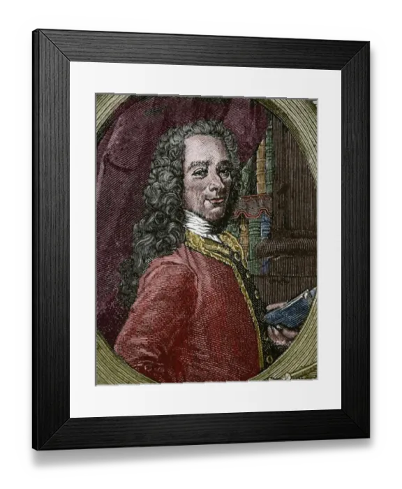 Framed Print : Voltaire (1694-1778) Framed Print : Voltaire (1694-1778)
