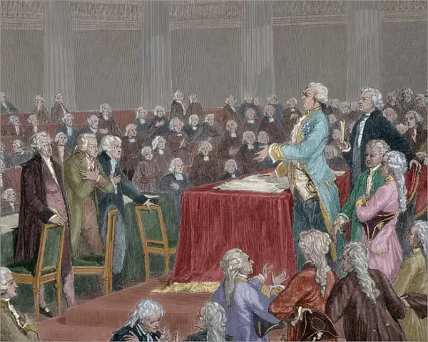 Frech Revolution 1787-1799. Louis XVI forced to adopt the Co