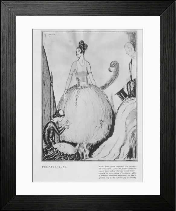 Framed Print : Art deco sketch by G. Peres Framed Print : Art deco sketch by G. Peres