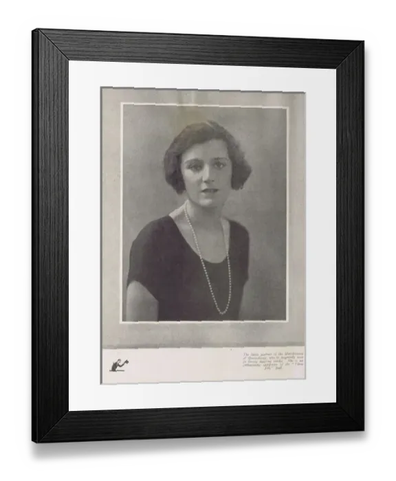 Framed Print : Portrait of the Marchioness of Queensberry, London, 1922 Framed Print : Portrait of the Marchioness of Queensberry, London, 1922