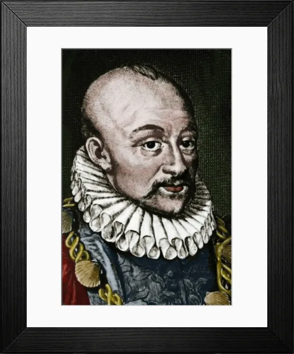 Framed Print : Michel Eyquem de Montaigne (1533-1592). Writer of the French Framed Print : Michel Eyquem de Montaigne (1533-1592). Writer of the French