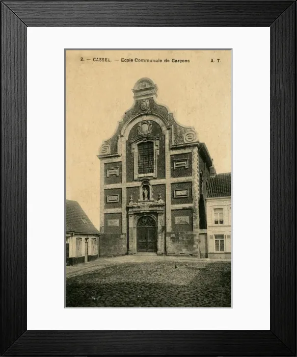 Framed Print : School for boys in Cassel, France Framed Print : School for boys in Cassel, France