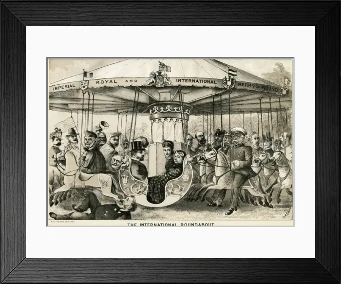Framed Print : The International Roundabout 1882 Framed Print : The International Roundabout 1882