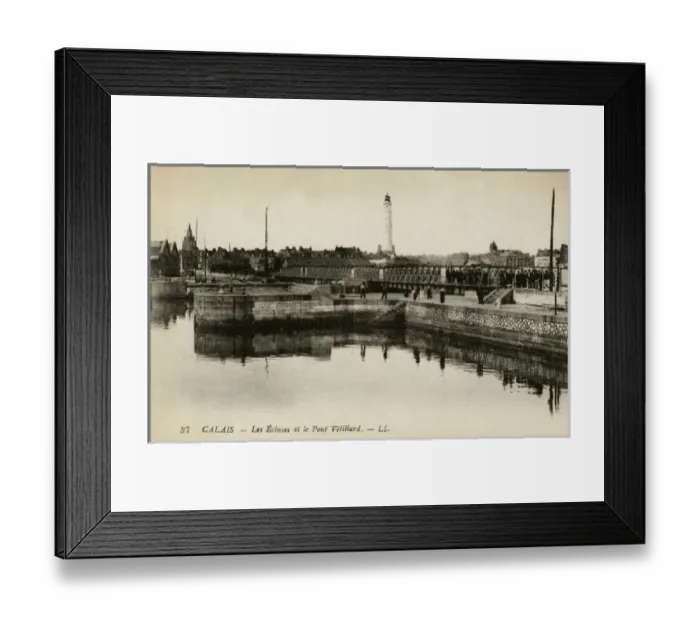 Framed Print : Calais, France - Vetillard bridge and lock Framed Print : Calais, France - Vetillard bridge and lock