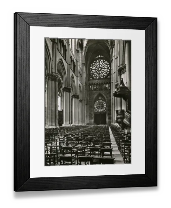 Framed Print : Reims, France - interior of Reims Cathedral Framed Print : Reims, France - interior of Reims Cathedral