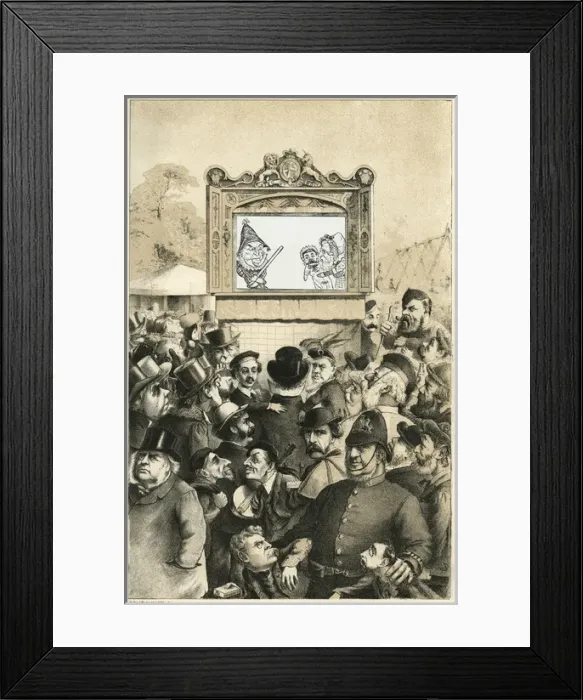 Framed Print : The National Punch and Judy show Framed Print : The National Punch and Judy show