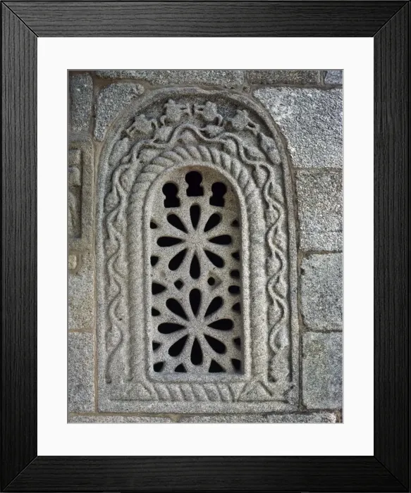 Framed Print : Pre-Romanesque Art. Spain. Galicia. Church of San Gines in F Framed Print : Pre-Romanesque Art. Spain. Galicia. Church of San Gines in F