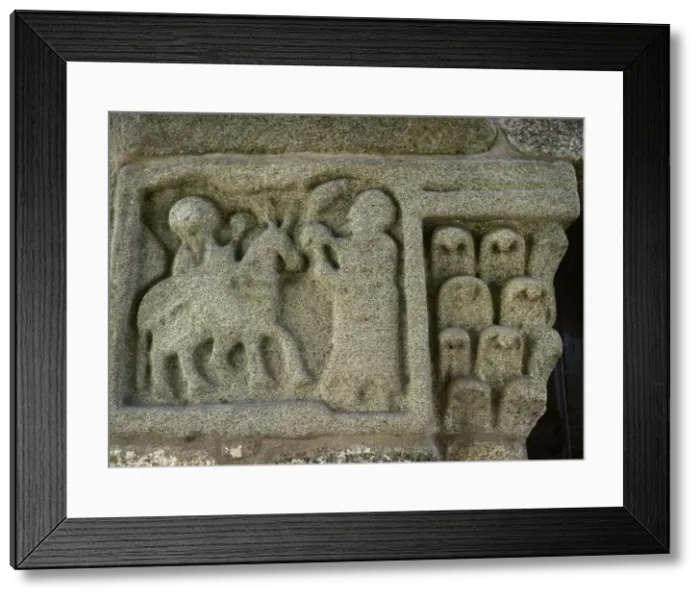 Framed Print : Pre-Romanesque Art. Spain. Galicia. Church of San Gines in F Framed Print : Pre-Romanesque Art. Spain. Galicia. Church of San Gines in F