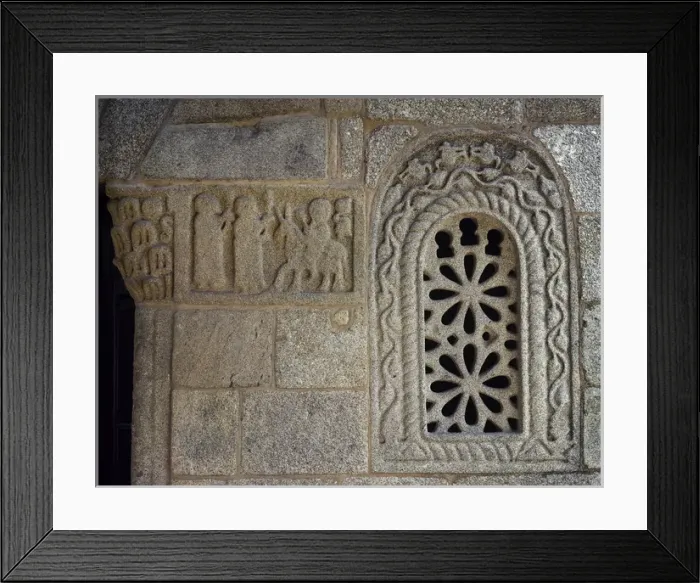 Framed Print : Pre-Romanesque Art. Spain. Galicia. Church of San Gines in F Framed Print : Pre-Romanesque Art. Spain. Galicia. Church of San Gines in F