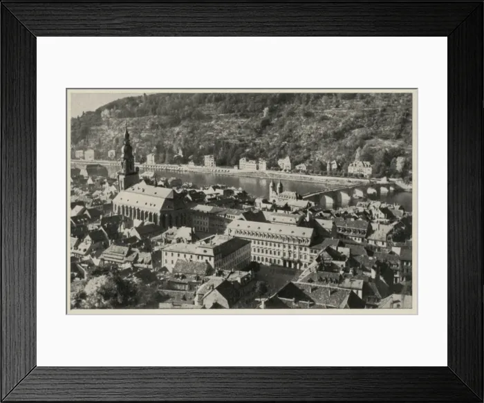 Framed Print : Heidelberg, Germany - view over city Framed Print : Heidelberg, Germany - view over city