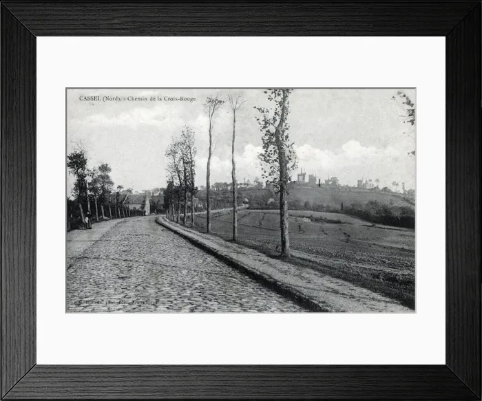 Framed Print : Cassel, France - Croix-Rouge Street Framed Print : Cassel, France - Croix-Rouge Street