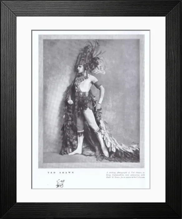 Framed Print : Portrait of the American dancer Ted Shawn, London, 1922 Framed Print : Portrait of the American dancer Ted Shawn, London, 1922