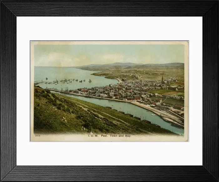 Framed Print : Peel Town and Bay - Isle of Man Framed Print : Peel Town and Bay - Isle of Man