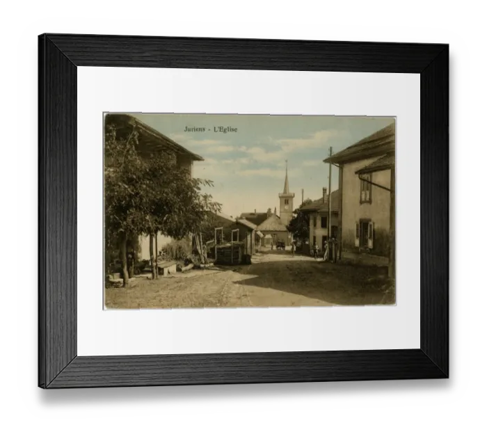 Framed Print : The Church at Juriens, Switzerland Framed Print : The Church at Juriens, Switzerland