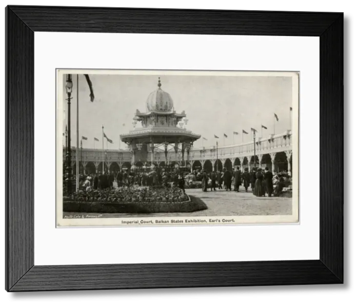 Framed Print : Imperial Court at the Balkan States Exhibition, Earls Court Framed Print : Imperial Court at the Balkan States Exhibition, Earls Court
