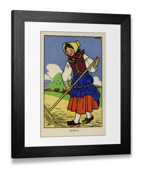 Framed Print : The League of Nations Union - Children of France Framed Print : The League of Nations Union - Children of France