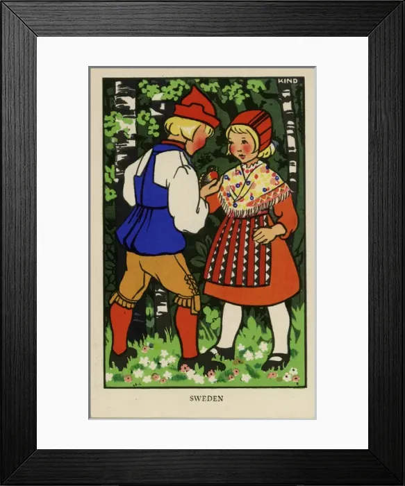 Framed Print : The League of Nations Union - Children of Sweden Framed Print : The League of Nations Union - Children of Sweden