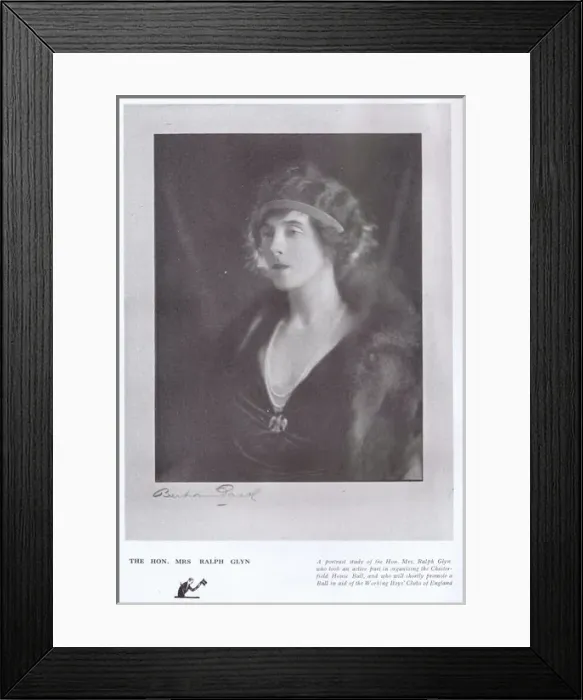 Framed Print : A portrait of the society lady Mrs Ralph Glyn, London, 1922 Framed Print : A portrait of the society lady Mrs Ralph Glyn, London, 1922