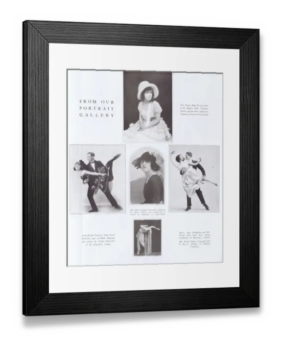 Framed Print : Portraits of various dancers Framed Print : Portraits of various dancers