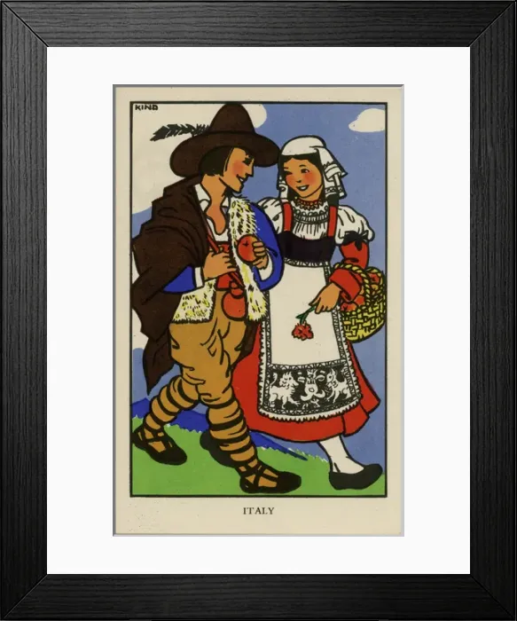 Framed Print : The League of Nations Union - Children of Italy Framed Print : The League of Nations Union - Children of Italy