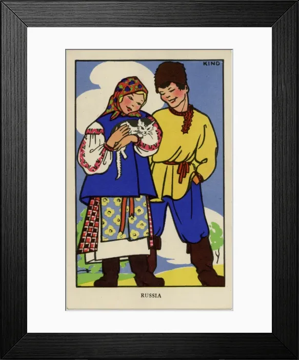 Framed Print : The League of Nations Union - Children of Russia Framed Print : The League of Nations Union - Children of Russia