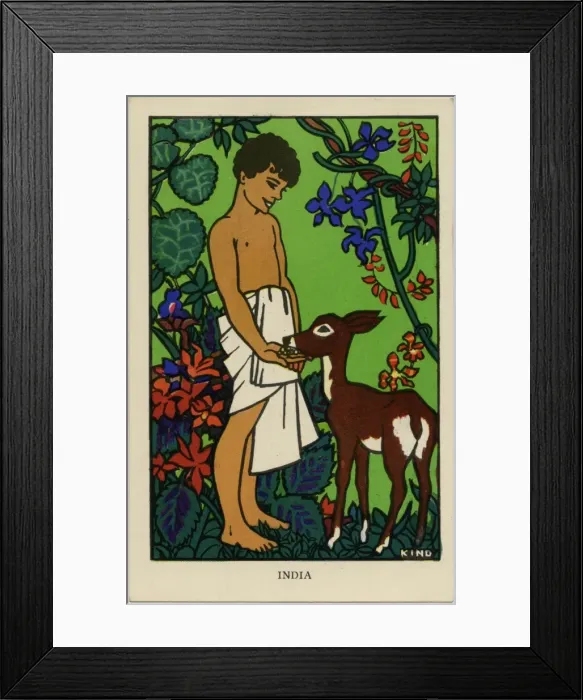 Framed Print : The League of Nations Union - Children of India Framed Print : The League of Nations Union - Children of India