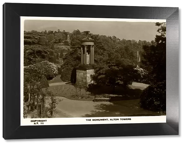 Alton Towers, England - the monument to Earl Charles