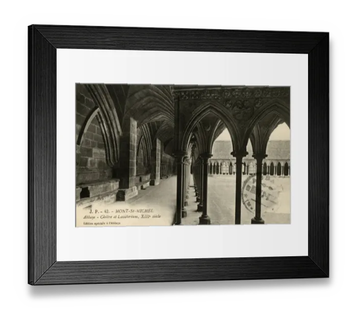 Framed Print : Mont-St-Michel Abbey, France - cloister Framed Print : Mont-St-Michel Abbey, France - cloister