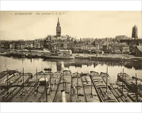 Dunkirk, France - view over harbour