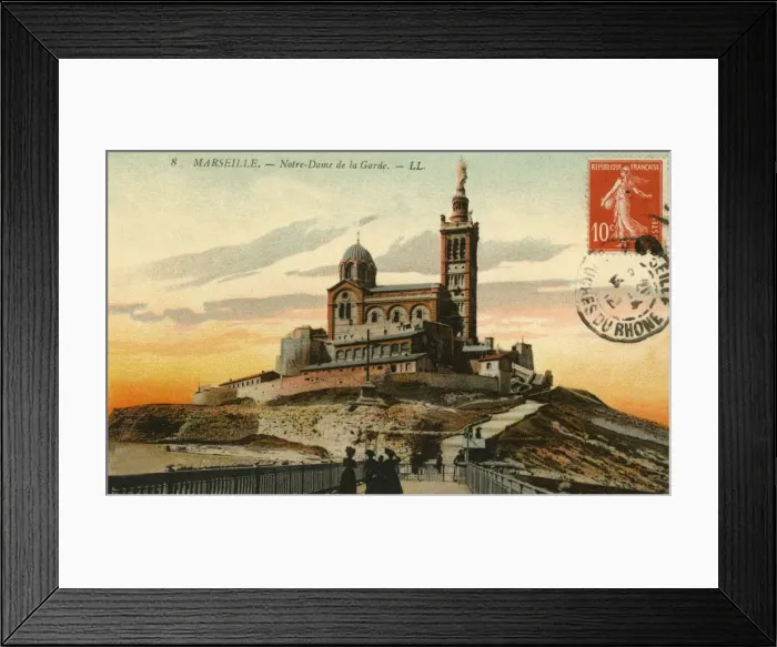Framed Print : Marseilles, France - Notre Dame de la Garde basilica Framed Print : Marseilles, France - Notre Dame de la Garde basilica