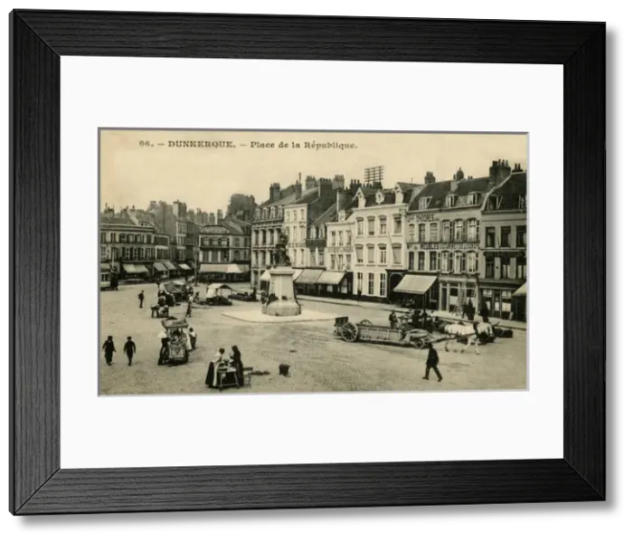 Framed Print : Dunkirk, France - Place de la Republique Framed Print : Dunkirk, France - Place de la Republique