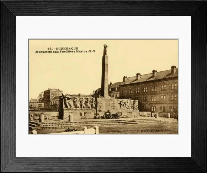 Framed Print : Dunkirk, France - Monument des Fusiliers Marins Framed Print : Dunkirk, France - Monument des Fusiliers Marins