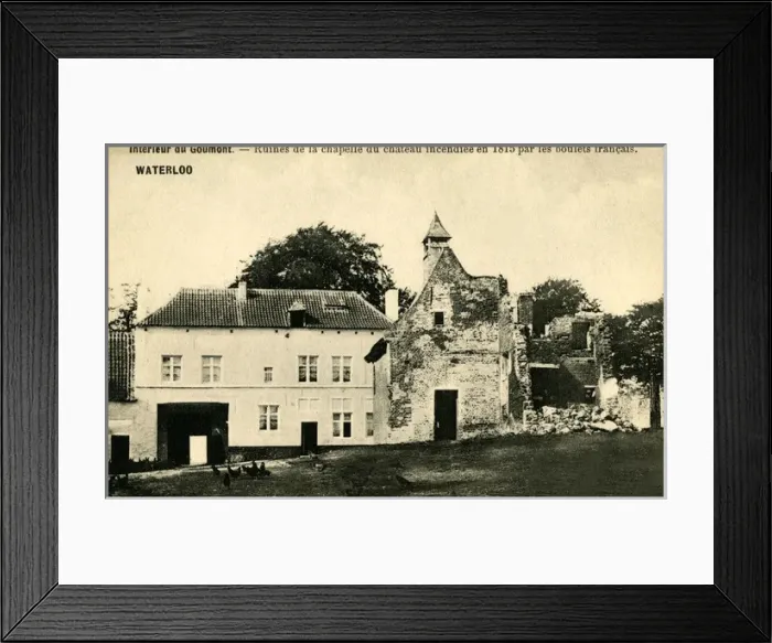 Framed Print : Waterloo, Belgium - Hougoumont farmhouse Framed Print : Waterloo, Belgium - Hougoumont farmhouse