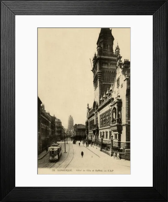 Framed Print : Dunkirk, France - Town Hall Framed Print : Dunkirk, France - Town Hall