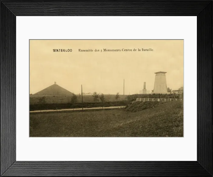 Framed Print : Monuments on the site of the Battle of Waterloo, Belgium Framed Print : Monuments on the site of the Battle of Waterloo, Belgium