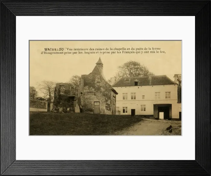 Framed Print : Waterloo, Belgium - Hougoumont farmhouse Framed Print : Waterloo, Belgium - Hougoumont farmhouse