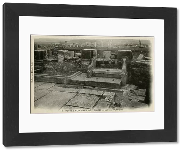 Timgad, Algeria - public latrines in Roman ruins