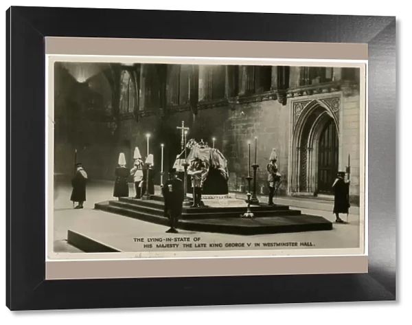 Lying-in-State of late King George V - Westminster Hall