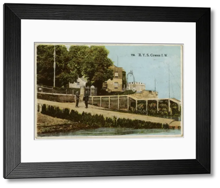 Framed Print : The entrance to The Royal Yacht Squadron at Cowes, IOW Framed Print : The entrance to The Royal Yacht Squadron at Cowes, IOW