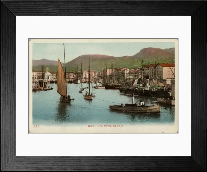 Framed Print : Nice, France - A view of the port Framed Print : Nice, France - A view of the port